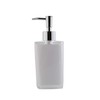 axentia Graz Soap Dispenser, Plastic, White, Approx. 7.3 x 17.5