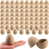 80 Pcs 3 Inch Paper Mache Easter Eggs Fillable DIY