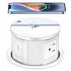 XBA Pop Up Outlet with 15W Wireless Charger, 4 AC