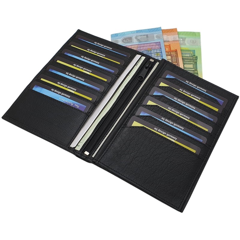 Mj-Germany Design Buffalo Leather Men's wallet in 3 Colours