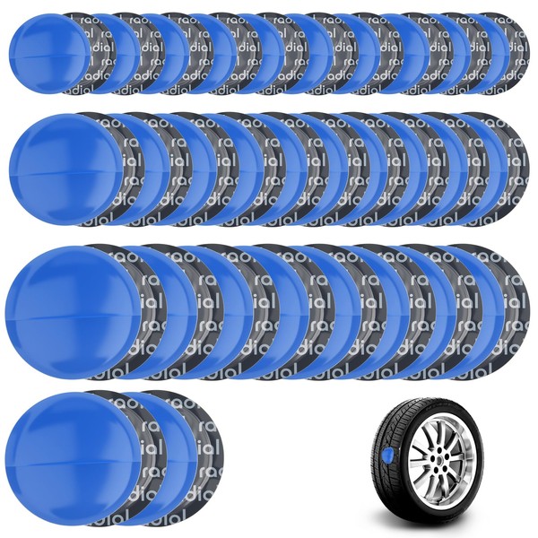 Foyods 60PCS 3 Size Large Tire Patch for Universal Tire