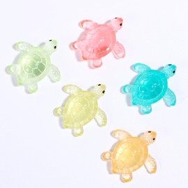 Wanmu 10Pcs Cartoon Sea Turtle Fridge Magnets, 3D Cute Colorful Refrigerator Magnets, Decorative Refrigerator Magnets Sticker, Ocean Fridge Decoration, for Kitchen Office Whiteboard and Locker Decor