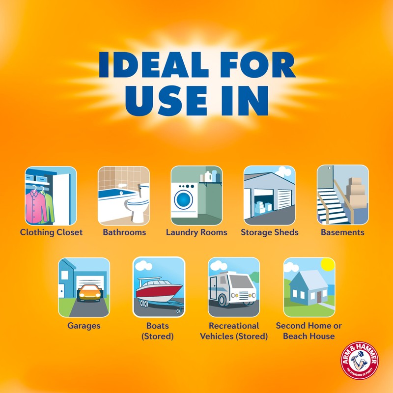 Arm & Hammer Fragrance Free Refillable Moisture Absorber and Odor