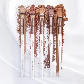 Luvia Eye Brush Set, Essential Eye Brush Set, 5 Eyeshadow Makeup Brush Set, Perfect Blending & Application, Vegan Brush Set