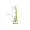 sourcing map Wood Screws M2 x 12mm Slotted Flat Head