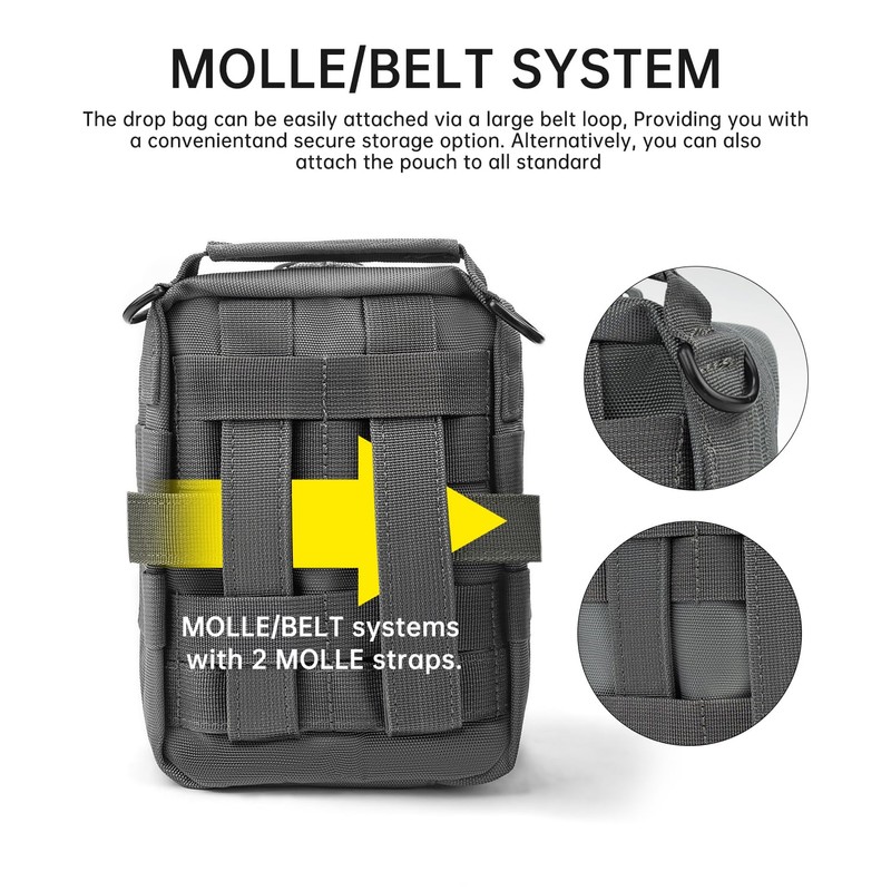 Earmor Molle Pouch Shooting Range Tactical Bags for Shooting Earmuff,