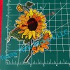 UB 🔥 BEAUTIFUL Sunflower Flower Embroidered Iron On Patch Summer