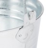 American Metalcraft PTUB87 Natural Galvanized Steel Pail with Handle, 1.16-Gallon,