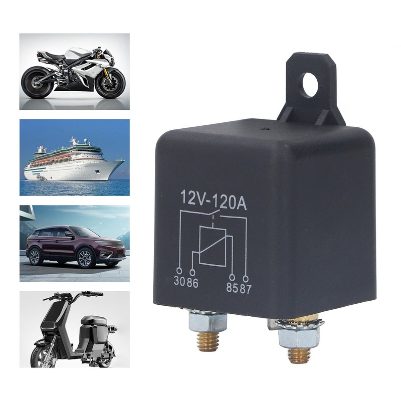 Starter Solenoid Car Start Relay Waterproof Brass Coil with Accessories
