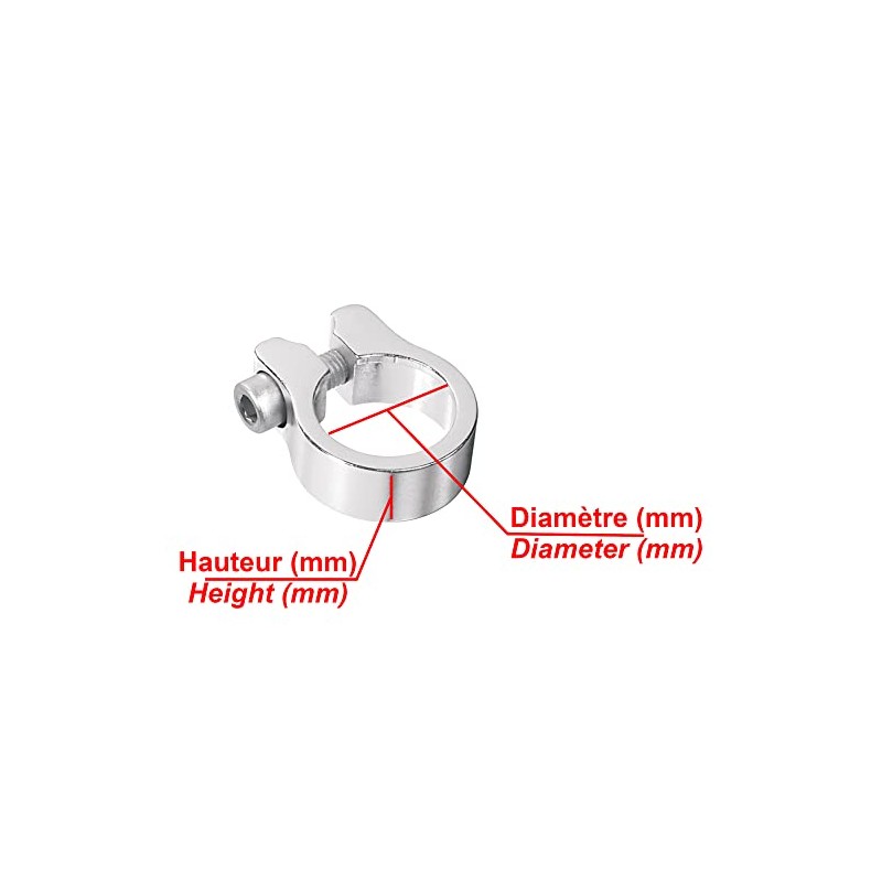cyclingcolors Bicycle Seat Clamp, Lightweight Aluminium Seat Clamp, Clamp Suits,