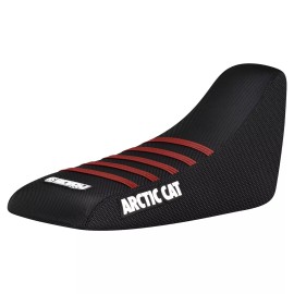 Enjoy Mfg Arctic Cat 50 90 Gripper Seat Cover  2002 - 2005  ALL BLACK/MAROON ribs #256