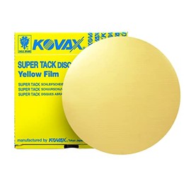 Eagle Yellow-Film Super-Tack Sanding Discs, No Hole, Grit 2000, 778-2000, 50 discs, Hook and Loop