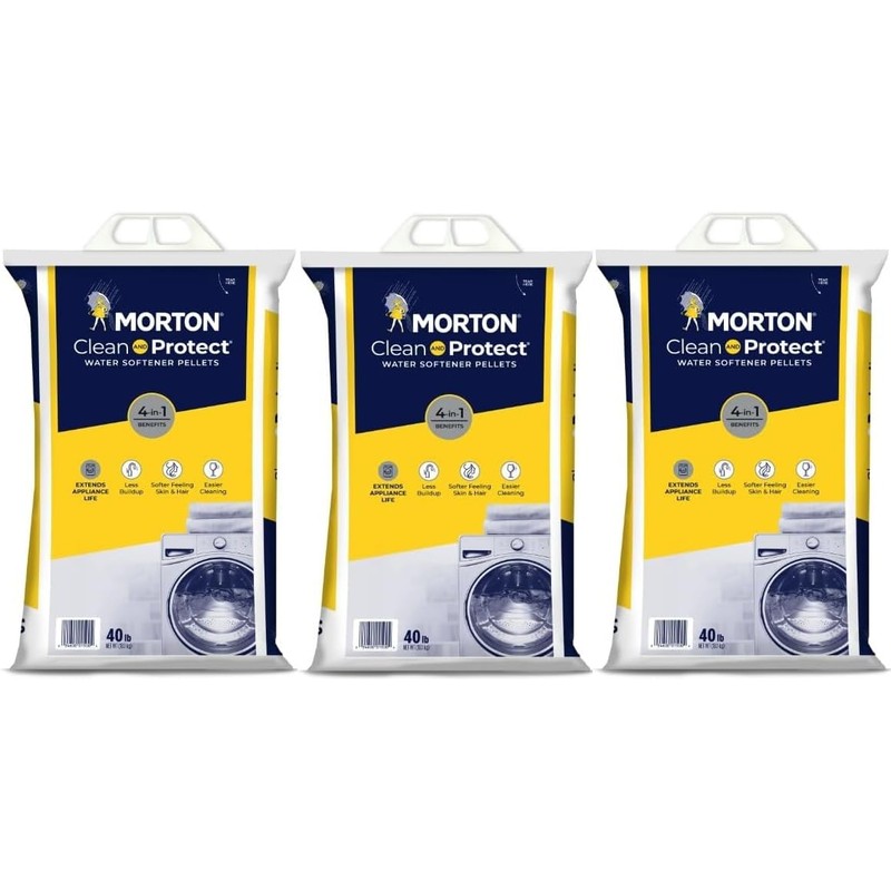 MYNERK Morton Clean and Protect Water Softener Salt Pellets, 40