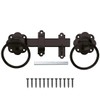 6" 150mm Plain Ring Garden Gate Door Latch Handle in