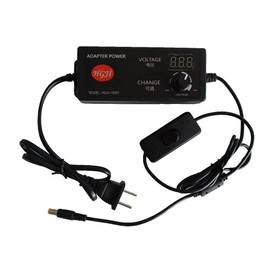 HGJI 60W Adjustable AC/DC Adapter Switching Power Supply 100-240V to 3.3-24.7V 2.5A 50-60hz With LED Voltage display US plug+Control Switch