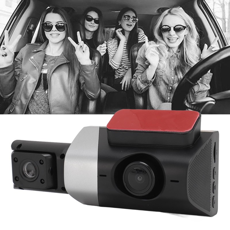 3 Channel Dash Cam Front and Rear Indoor, 1080P HD