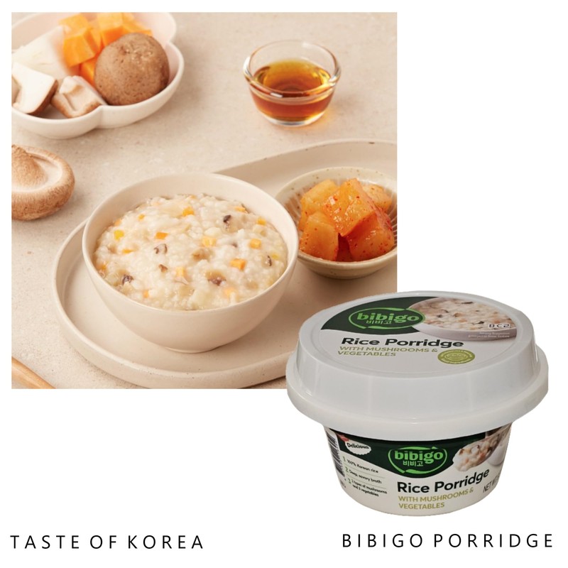 Korean Traditional Mushroom Vegetable Porridge, 265g (2, MUSHROOM)