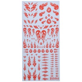 Haikyu Parts TTD-03-RED Tattoo Decal, 03, Fire Red, 1 Piece, Plastic Model Decal