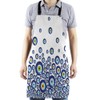 HGOD DESIGNS Eyes Kitchen Apron,Blue Turkish Evil Eye Bead Pattern