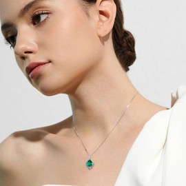 enjoylifecreative Celtic Knot Necklace for Women 925 Sterling Silver Infinity Sign Birthstone Pendant Chain Celtic Jewellery Gift for Women Girls, Sterling Silver, No Gemstone