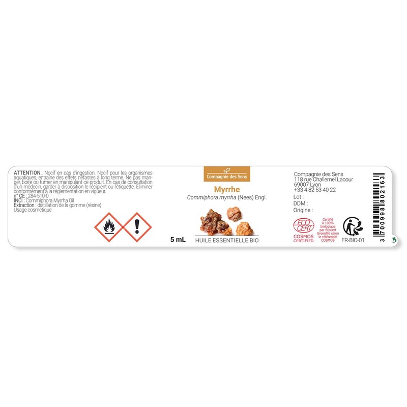 MIRRA (Commiphora myrrha) BIO - 5mL - Olio Essenziale di