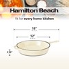 Hamilton Beach Enameled Cast Iron Fry Pan 12-Inch Cream, Cream