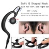 2 Pin Earpiece, Lsgoodcare G Shape Soft Ear Hook Headset