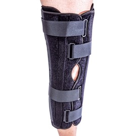 Ezy Wrap Tri-Panel Knee Immobilizer – Adjustable Brace With Moldable Removable Stays for Stabilization – Orthopedic Knee Splint – Breathable, Hypoallergenic Design (20")