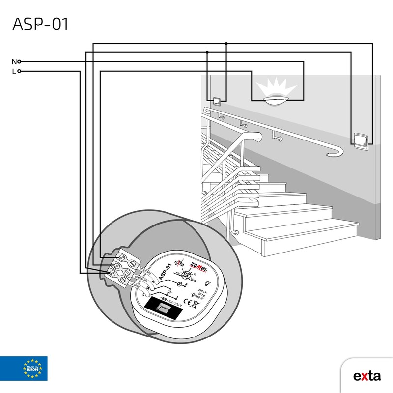 Zamel TREPPENLICHT-ZEITSCHALTER ASP-01