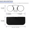 REAVEE 2 Pack Small Armless Reading Glasses for Men Women,