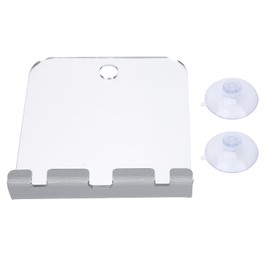 Espejo de Baño Inastillable sin Niebla con Gancho, Material ABS Duradero, Anticaída, Antivaho, Diseño que Ahorra Espacio, Espejo de Mano