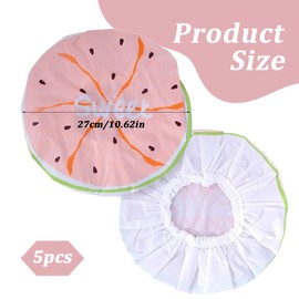 5 Stück Kinder Duschhaube, Karikatur Dusche Kappen für Kinder, Elastische Wasserdichte Duschhaube, Doppellagige Duschhaube Kinder, Wiederverwendbar Duschhauben Kinder Dusche (B)