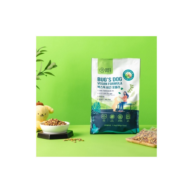 Bugs Dog Vegan Formula 1.2kg + Samples (30g x 2ea)