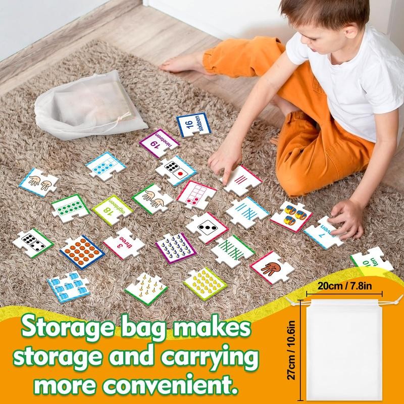 Number Puzzle Cards,Counting Toys,Math Manipulatives,Math Games,Puzzles,Matching Games, Learning Activities,Classroom Must