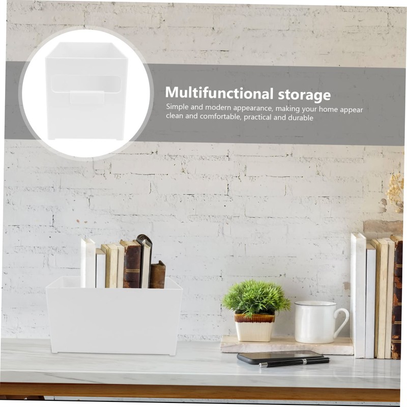 IWOWHERO 1pc Stackable Plastic Storage Box Multipurpose Organizer for Kitchen