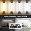 Under Cabinet Lights with Plug. 3000K-6500K Dimming and Color. with
