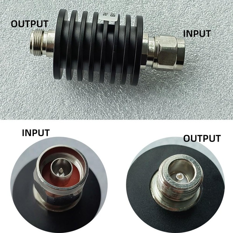 BECEN 25 W N RF attenuator 3 GHz plug 1-40