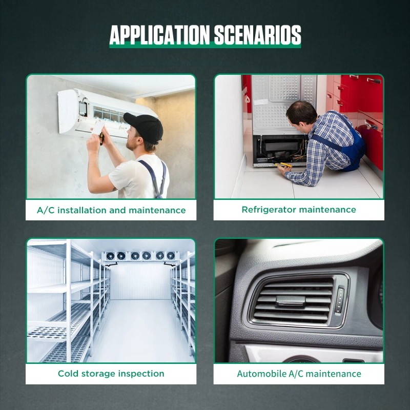 DUOYI Refrigeration Digital Manifold Gauge HVAC 92 Refrigerant Pressure Vacuum