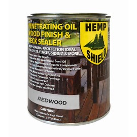 Outdoor Wood Stain and Sealer in One, Premium Wood Stain & Sealer Semi-Transparent Exterior Wood Stain and Sealer, UV Protection Waterproof Wood Sealer (Redwood, 1 Quart)