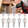 Yakamoz 5Pcs Countersink Drill Bit Set with Adjustable Depth Stop