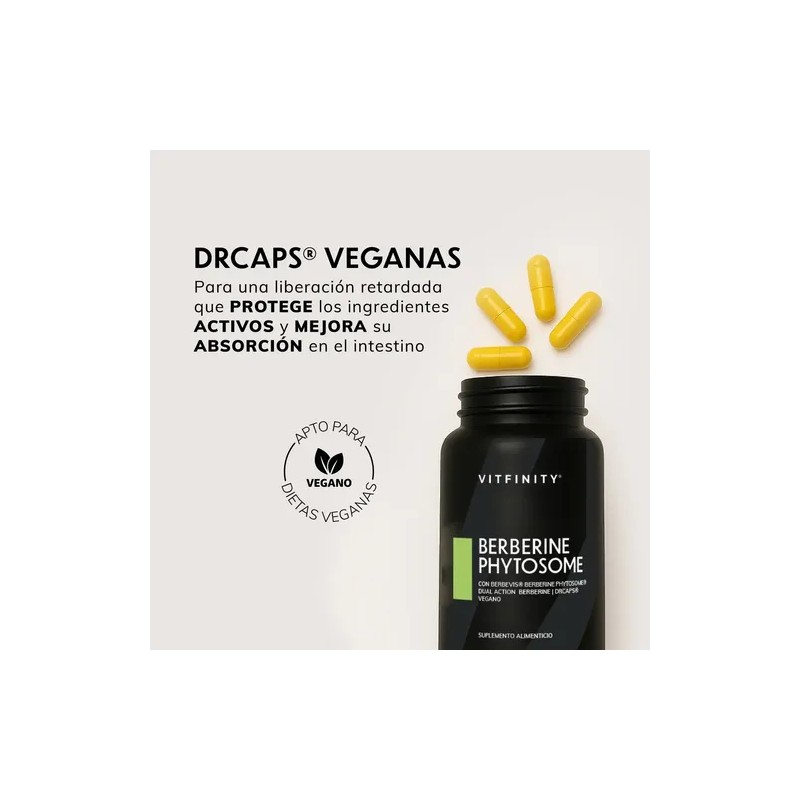 Berberina Liposomal Vitfinity 1000mg con Berbevis y HCL, 60 DRCaps