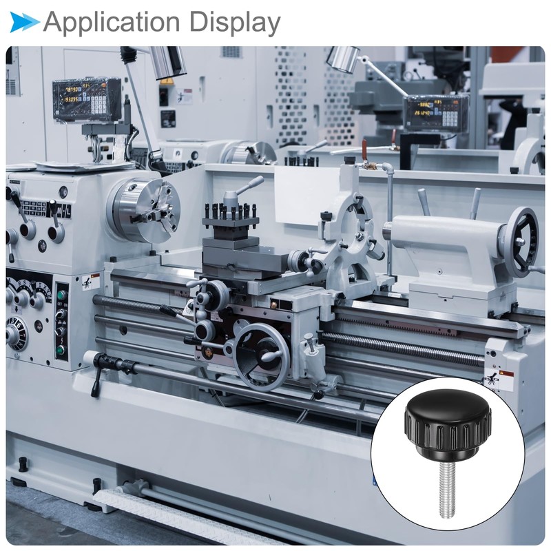 CoCud Thumb Screw Knurled Knobs Set, M5 x 20mm Male