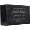 Customized In Loving Memory Black Granite Memorial or Sympathy Gift.
