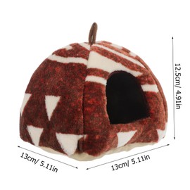 Totority Warm Small Pet Hammock Cozy Hamster Hideout Soft Breathable House for Hamsters Rats and Chinchillas Comfortable Non Slip Animal Cage Accessory for Year Use