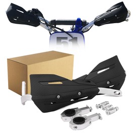 JFG RACING Dirt Bike Handguards,Universal 7/8" 22mm and 1 1/8" 28mm Handlebar Motorcycle Hand Guards for CRF XR YZF XC KX 125 150 250 300 Dirtbike Motocross Supermoto ATV Scooter Enduro Ebike-Black
