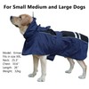 MAMORE Waterproof Dog Raincoat, Lightweight Rain Jacket with Reflective Strip,