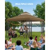 10x10FT Gazebo Replacement Canopy Top Cover, Double Tiered Gazebo Cover