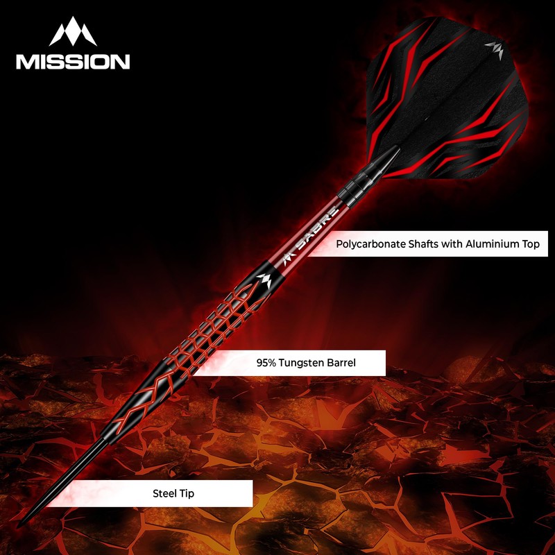 Mission | Lava Darts | Black & Red | Electro