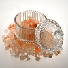 Crystal Glass Salt Cellar with Lid – 7oz Clear Salt