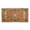 Minuteman International Cocoa Jardin Wool Hearth Rug, Rectangular